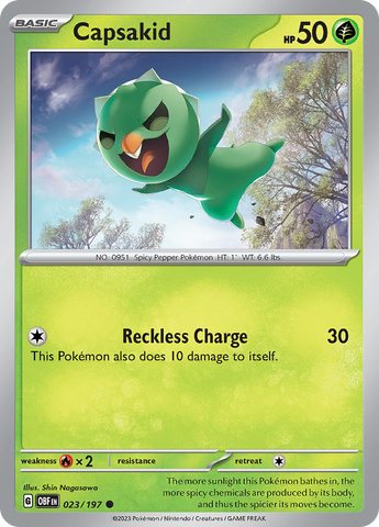 Capsakid (023/197) [Scarlet & Violet: Obsidian Flames] Reverse Holofoil