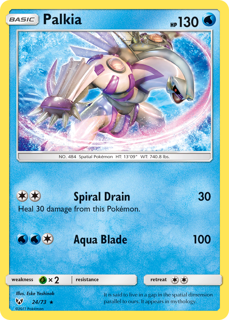 Palkia (24/73) [Sun & Moon: Shining Legends] Reverse Holofoil