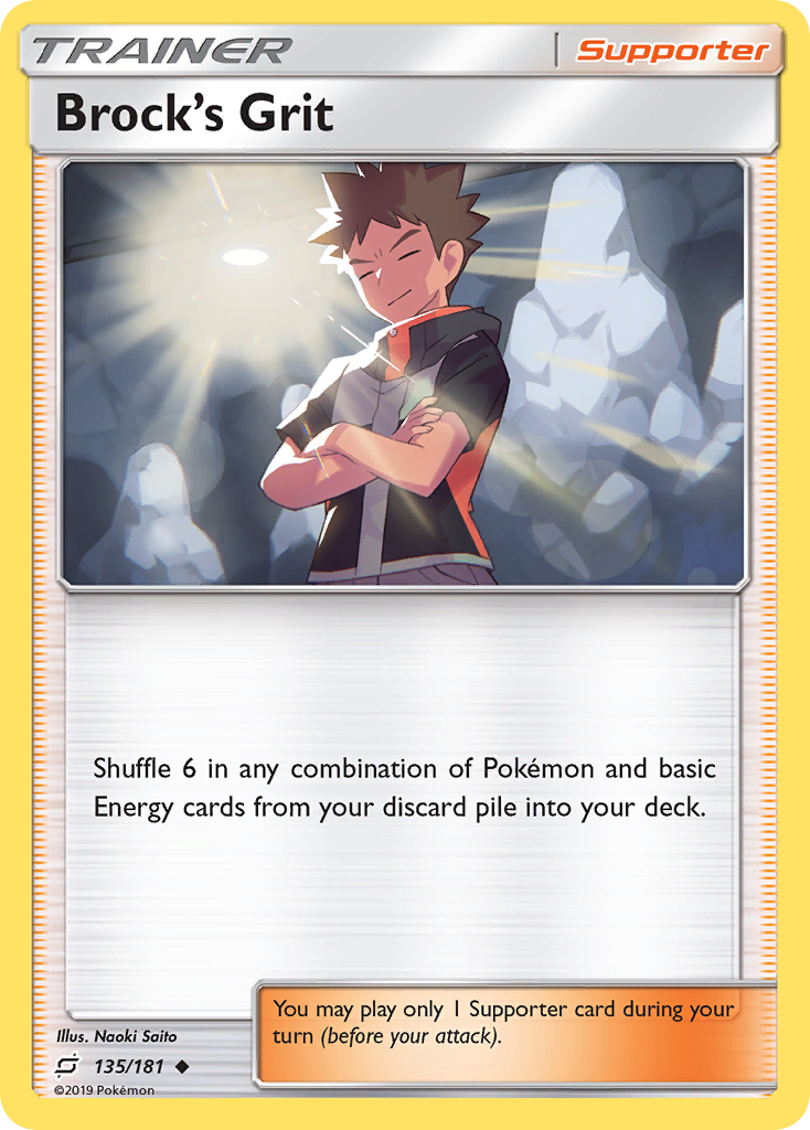 Brock's Grit (135/181) [Sun & Moon: Team Up] Reverse Holofoil