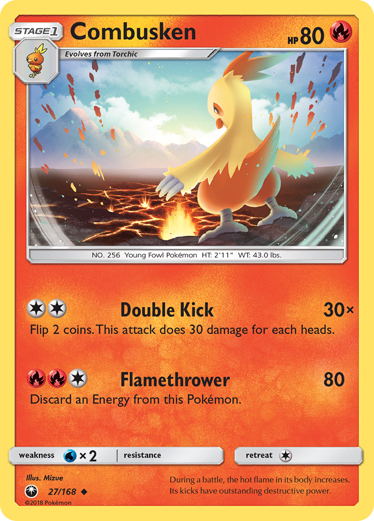 Combusken (27/168) [Sun & Moon: Celestial Storm] Reverse Holofoil