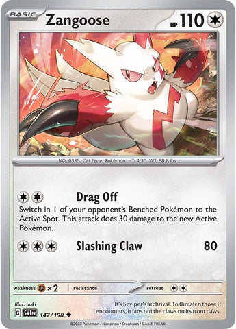 Zangoose (147/198) [Scarlet & Violet: Base Set] Reverse Holofoil