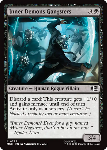 Inner Demons Gangsters [Marvel Super Heroes Commander] Foil