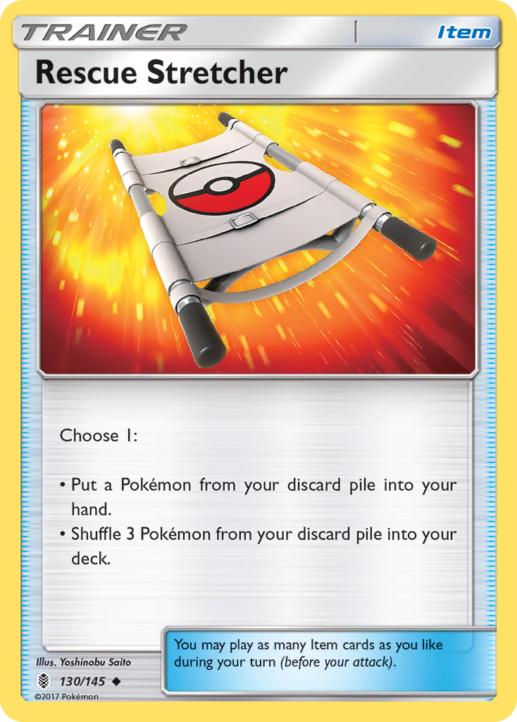Rescue Stretcher (130/145) [Sun & Moon: Guardians Rising] Reverse Holofoil
