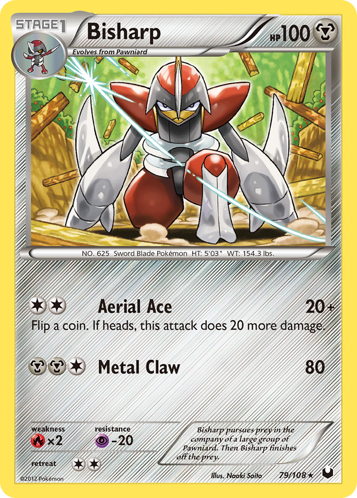 Bisharp (79/108) [Black & White: Dark Explorers] Reverse Holofoil