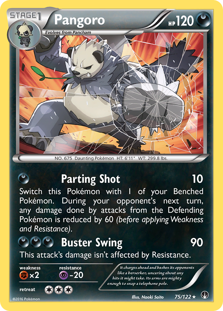Pangoro (75/122) [XY: BREAKpoint] Reverse Holofoil