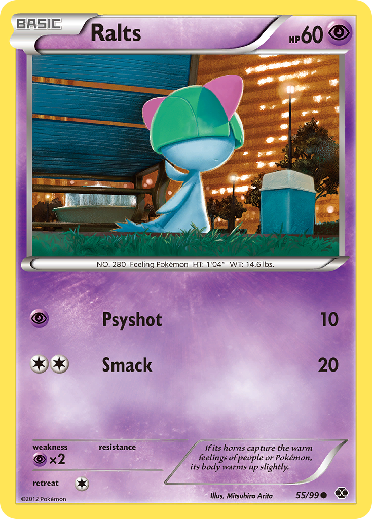 Ralts (55/99) [Black & White: Next Destinies] Reverse Holofoil