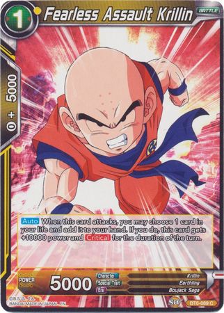 Fearless Assault Krillin (Reprint) (BT6-089) [Battle Evolution Booster] Parallel Foil