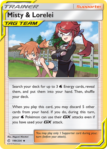 Misty & Lorelei (199/236) [Sun & Moon: Cosmic Eclipse] Reverse Holofoil