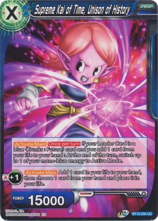 Supreme Kai of Time, Unison of History (BT10-034) [Rise of the Unison Warrior 2nd Edition] Parallel Foil