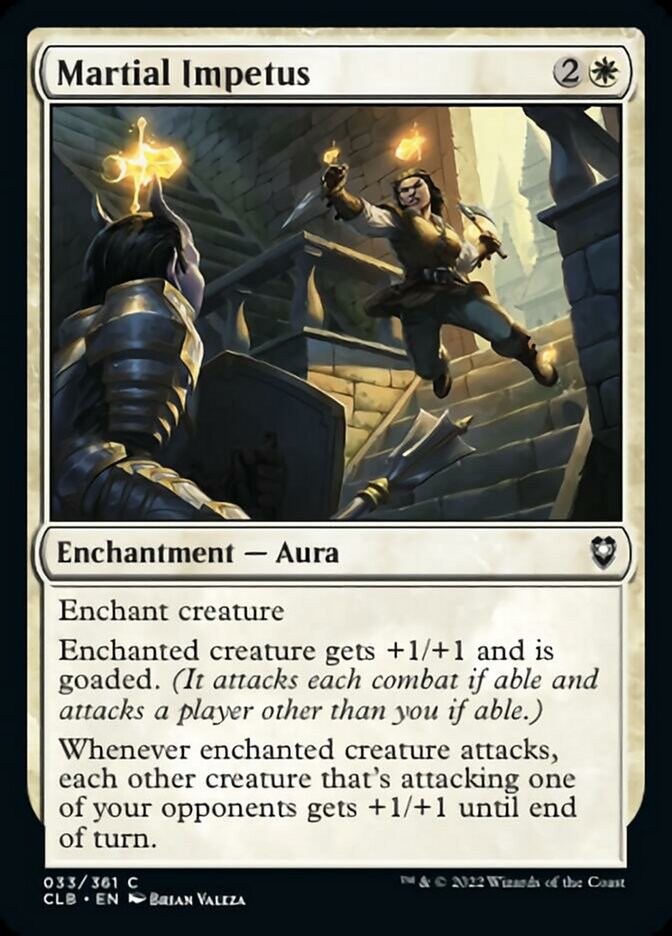 Martial Impetus [Commander Legends: Battle for Baldur's Gate] Foil