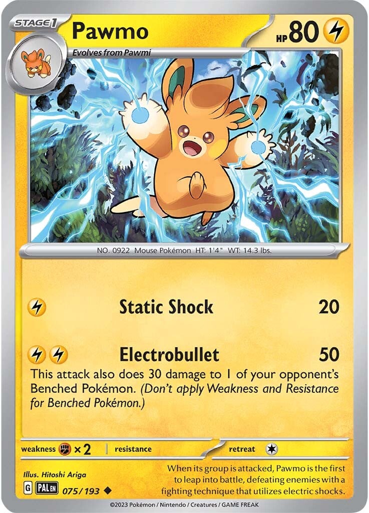 Pawmo (075/193) [Scarlet & Violet: Paldea Evolved] Reverse Holofoil