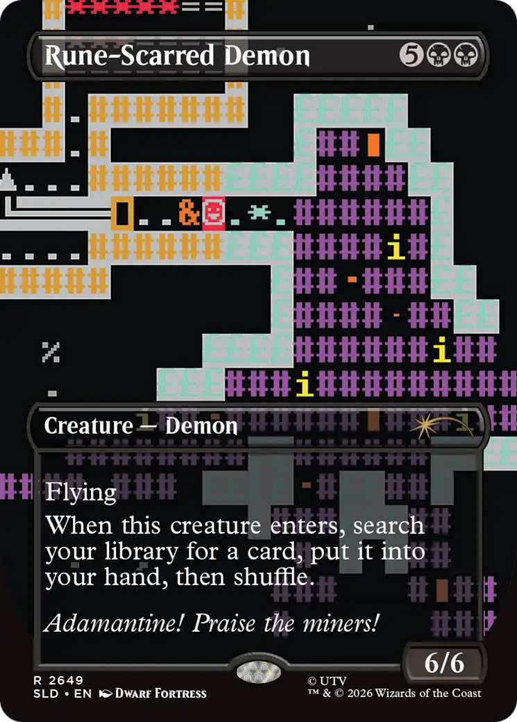 Rune-Scarred Demon [Secret Lair Drop Series] Foil