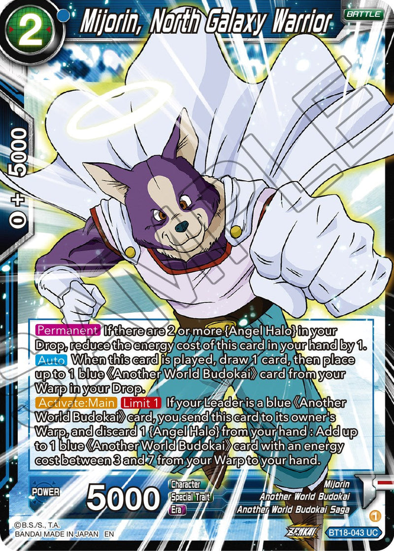 Mijorin, North Galaxy Warrior (BT18-043) [Dawn of the Z-Legends] Parallel Foil
