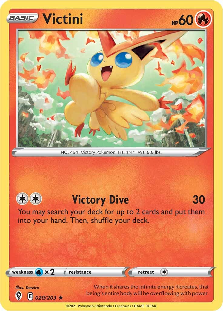 Victini (020/203) [Sword & Shield: Evolving Skies] Reverse Holofoil