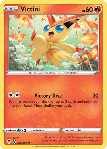 Victini (020/203) [Sword & Shield: Evolving Skies] Reverse Holofoil