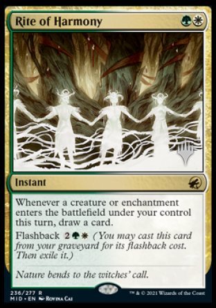 Rite of Harmony (Promo Pack) [Innistrad: Midnight Hunt Promos] Foil