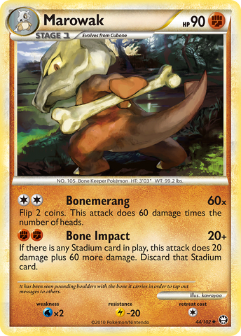 Marowak (44/102) [HeartGold & SoulSilver: Triumphant] Reverse Holofoil