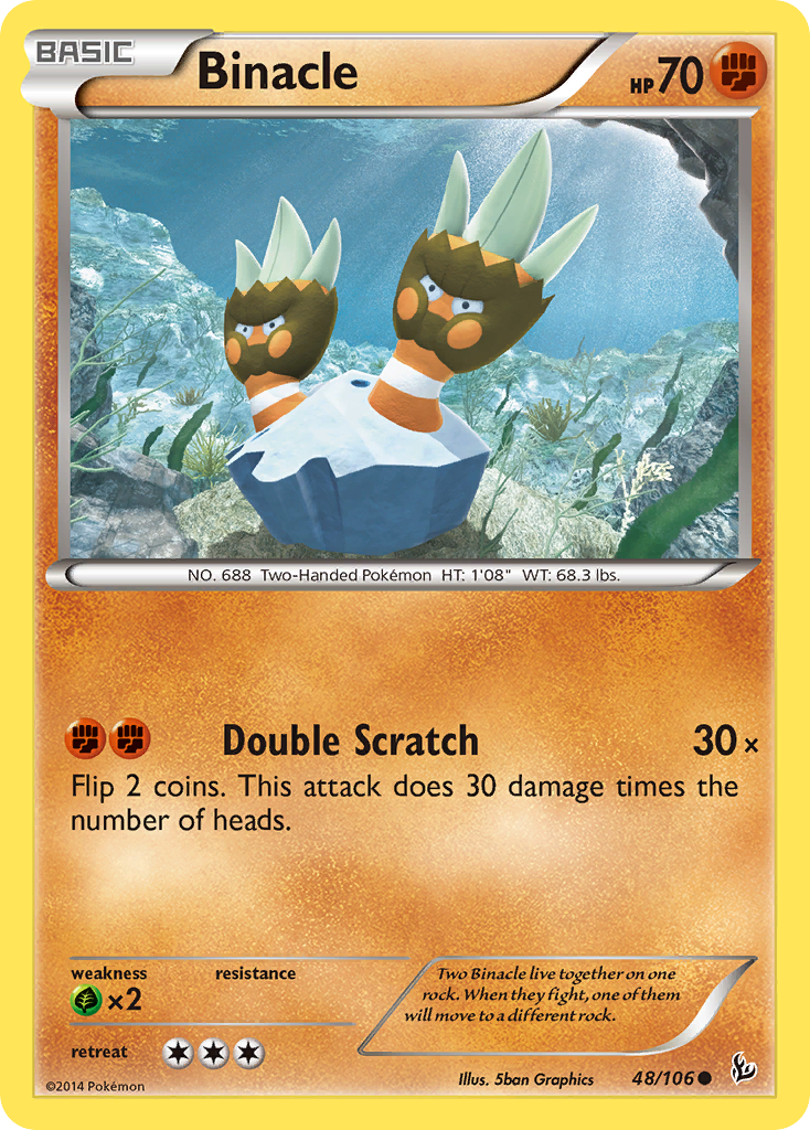 Binacle (48/106) [XY: Flashfire] Reverse Holofoil