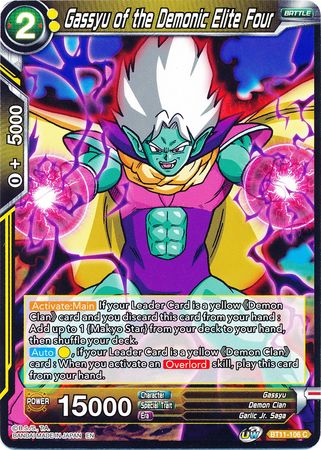 Gassyu of the Demonic Elite Four (BT11-106) [Vermilion Bloodline] Parallel Foil