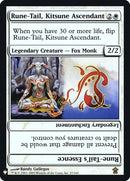 Rune-Tail, Kitsune Ascendant // Rune-Tail's Essence [Mystery Booster] Foil