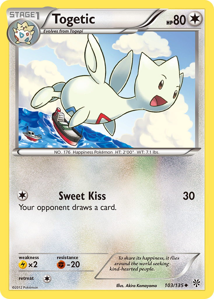 Togetic (103/135) [Black & White: Plasma Storm] Reverse Holofoil
