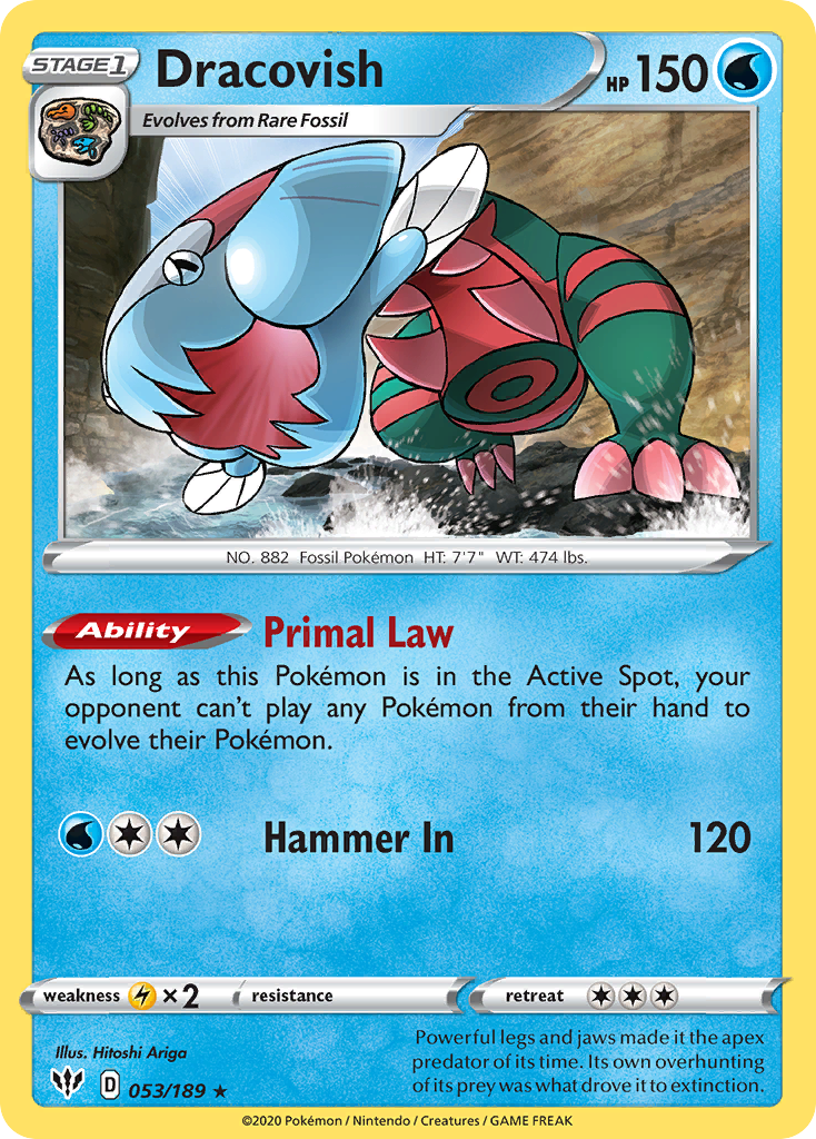 Dracovish (053/189) [Sword & Shield: Darkness Ablaze] Reverse Holofoil