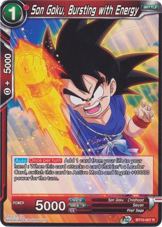 Son Goku, Bursting with Energy (BT10-007) [Rise of the Unison Warrior 2nd Edition] Parallel Foil