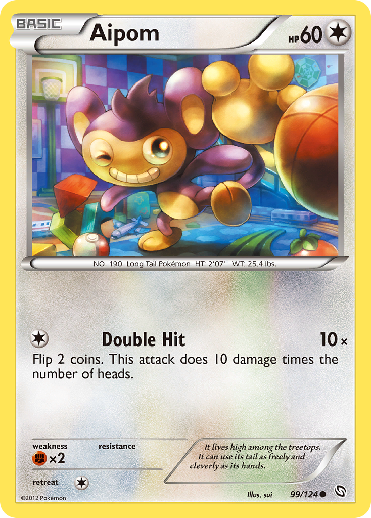 Aipom (99/124) [Black & White: Dragons Exalted] Reverse Holofoil