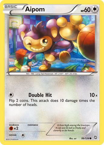 Aipom (99/124) [Black & White: Dragons Exalted] Reverse Holofoil