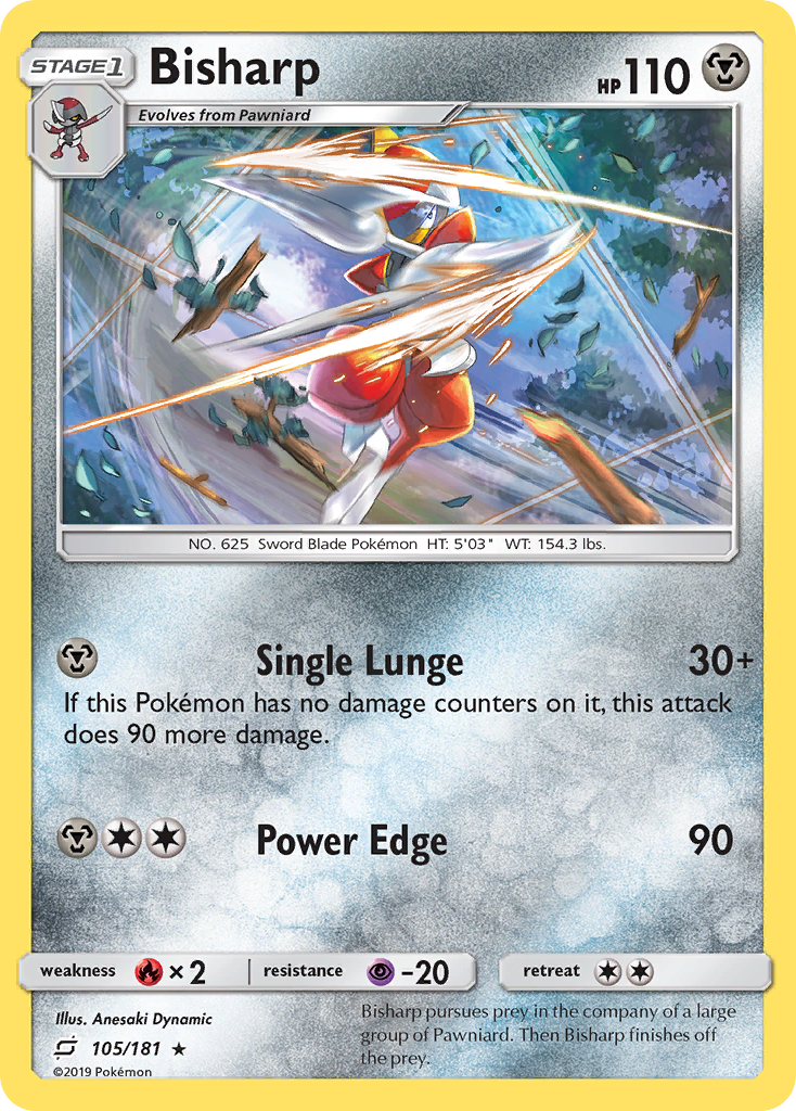 Bisharp (105/181) [Sun & Moon: Team Up] Reverse Holofoil
