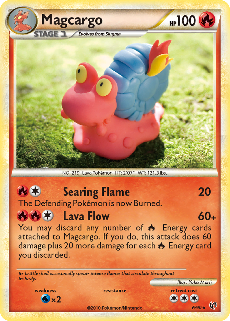 Magcargo (6/90) [HeartGold & SoulSilver: Undaunted] Reverse Holofoil
