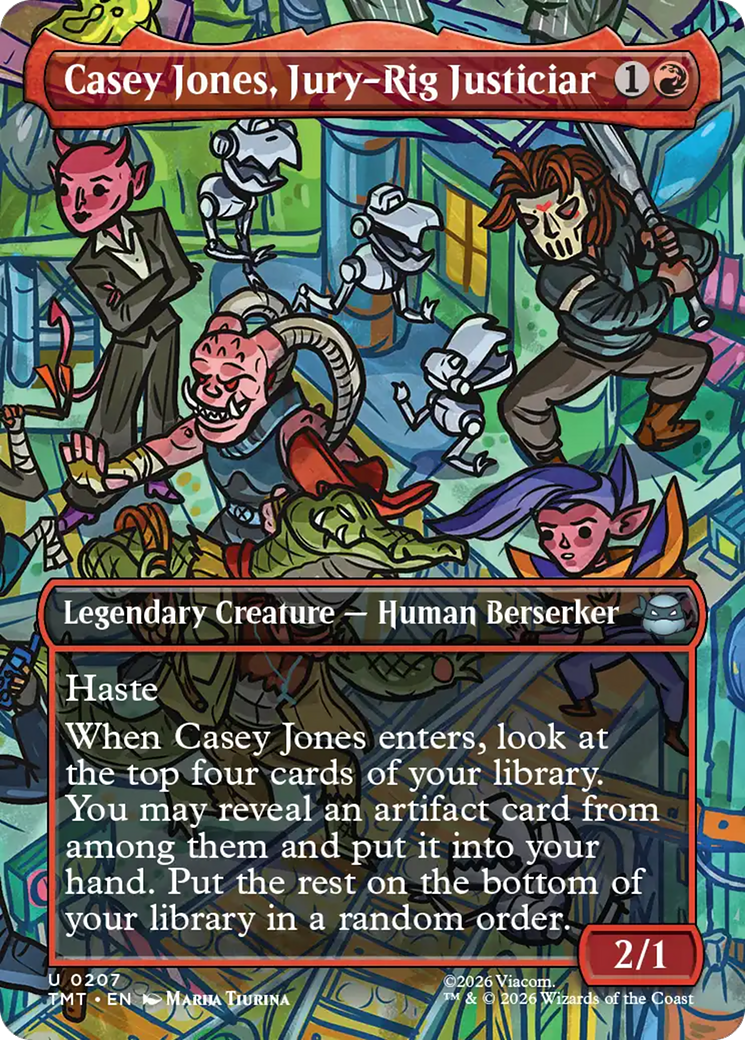 Casey Jones, Jury-Rig Justiciar (Borderless) [Teenage Mutant Ninja Turtles] Foil