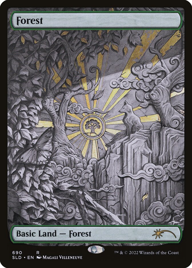 Forest (690) (Sketch) [Secret Lair Drop Promos] Foil