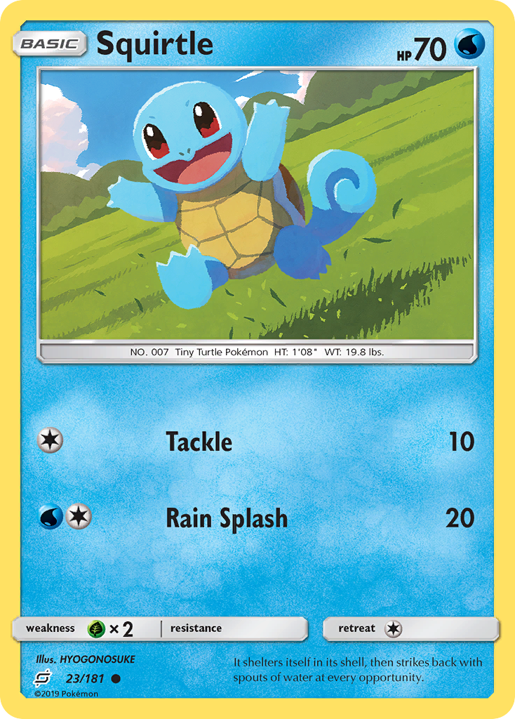 Squirtle (23/181) [Sun & Moon: Team Up] Reverse Holofoil