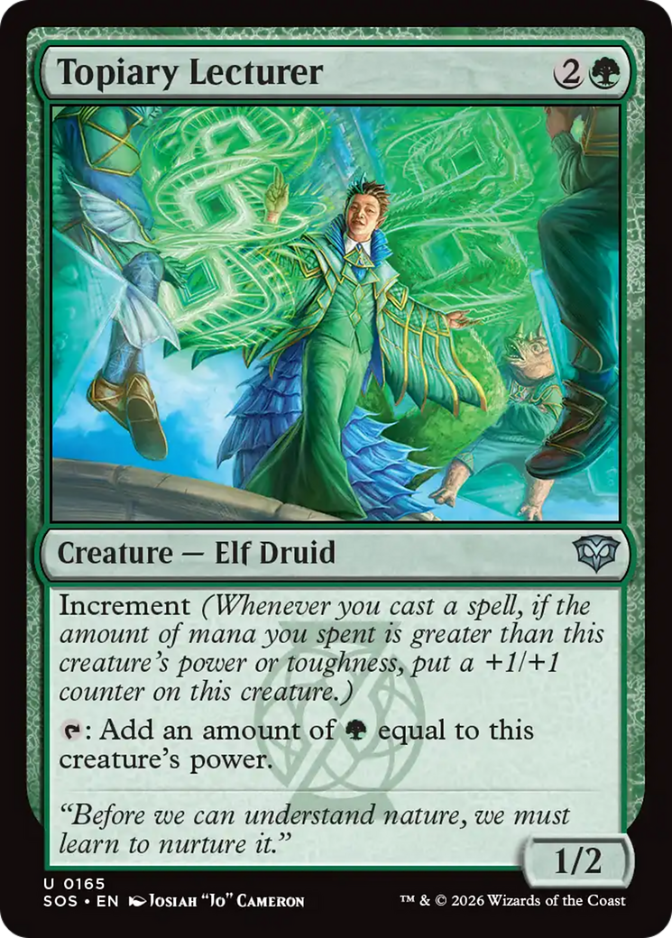 Topiary Lecturer [Secrets of Strixhaven] Foil