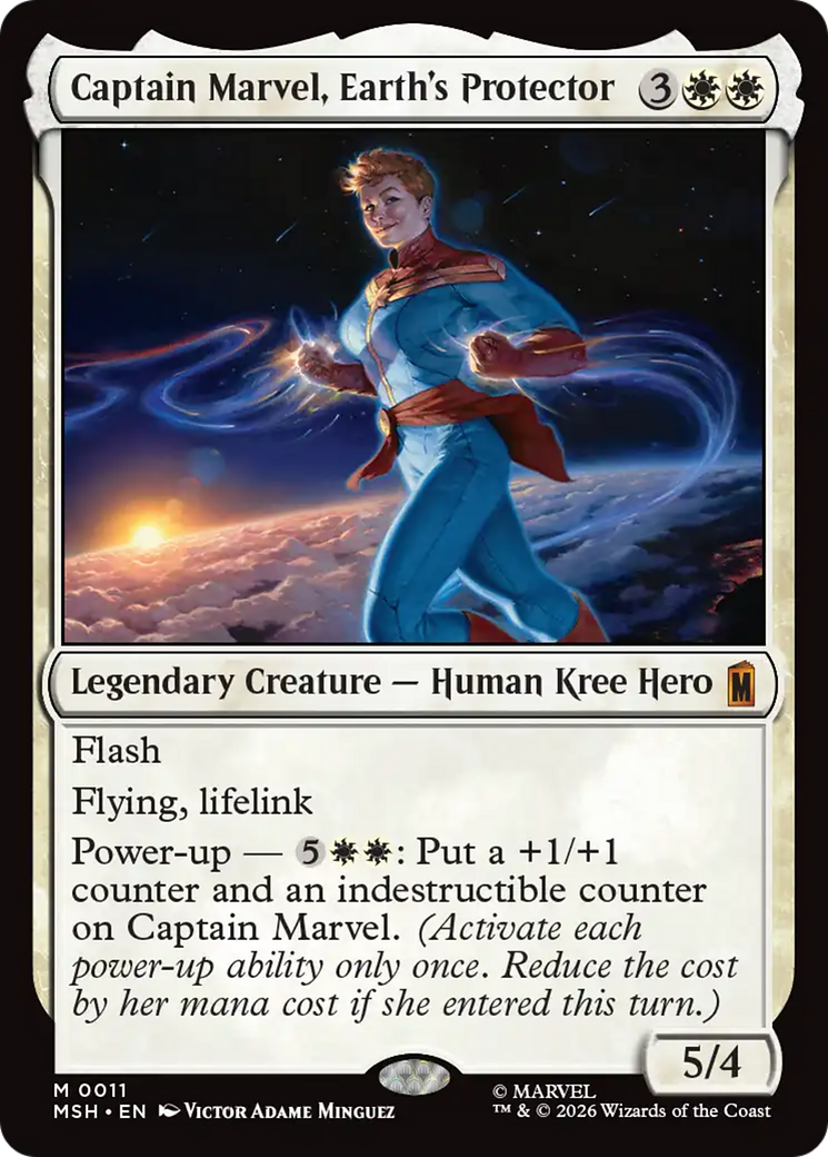 Captain Marvel, Earth's Protector [Marvel Super Heroes] Foil