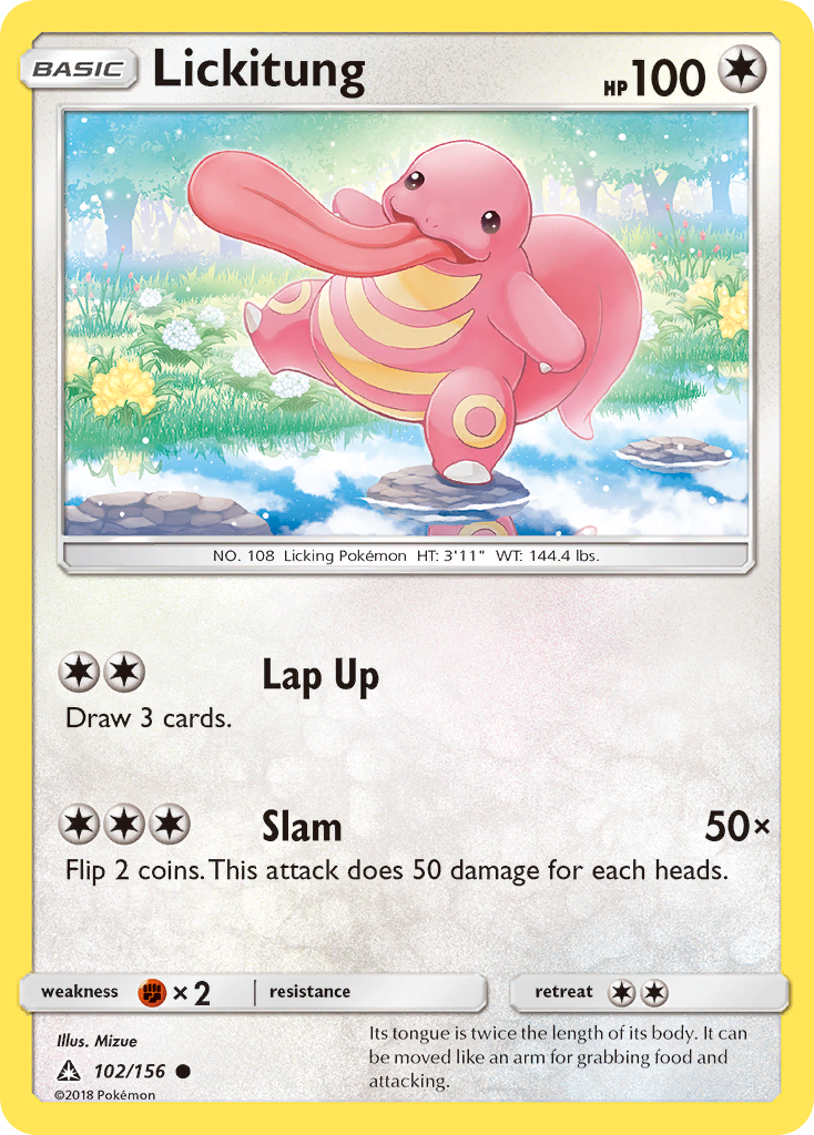 Lickitung (102/156) [Sun & Moon: Ultra Prism] Reverse Holofoil