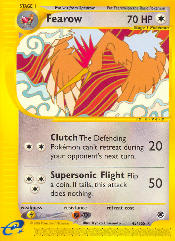 Fearow (45/165) [Expedition: Base Set] Reverse Holofoil