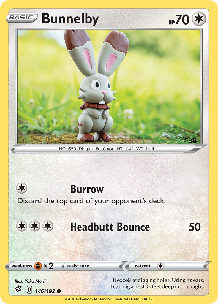 Bunnelby (146/192) [Sword & Shield: Rebel Clash] Reverse Holofoil