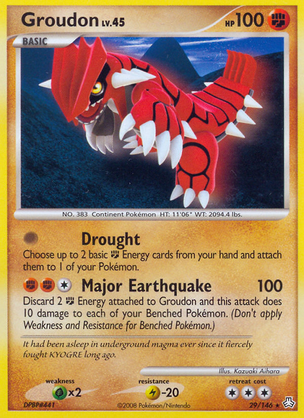 Groudon (29/146) [Diamond & Pearl: Legends Awakened] Reverse Holofoil