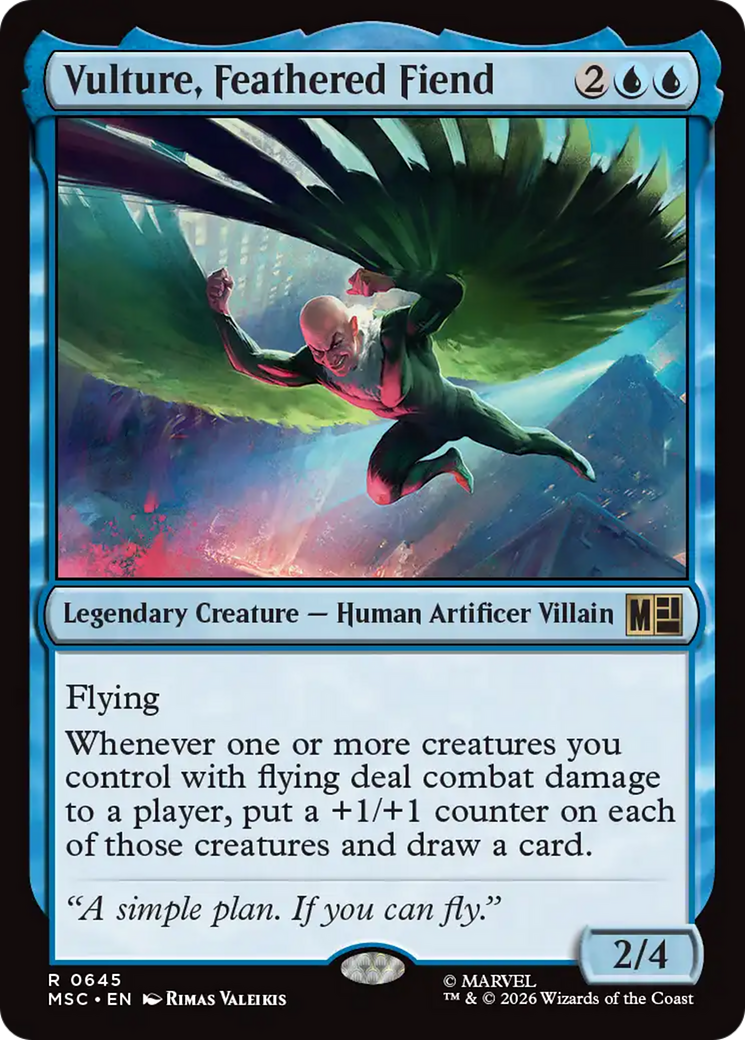 Vulture, Feathered Fiend [Marvel Super Heroes Commander] Foil