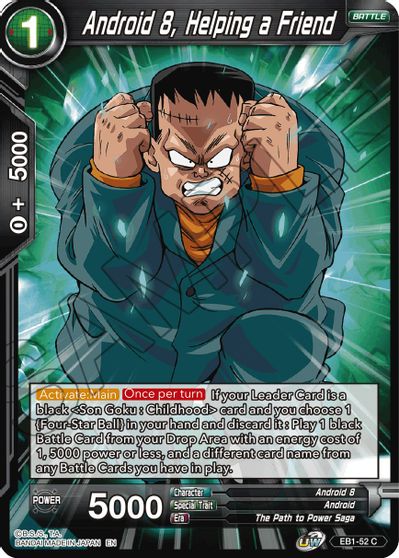 Android 8, Helping a Friend (EB1-52) [Battle Evolution Booster] Parallel Foil