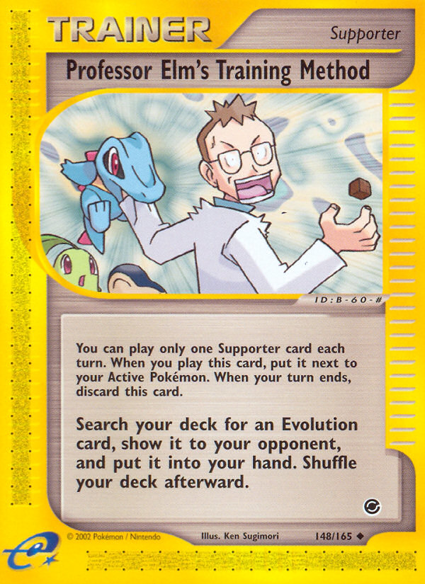 Professor Elm's Training Method (148/165) [Expedition: Base Set] Reverse Holofoil