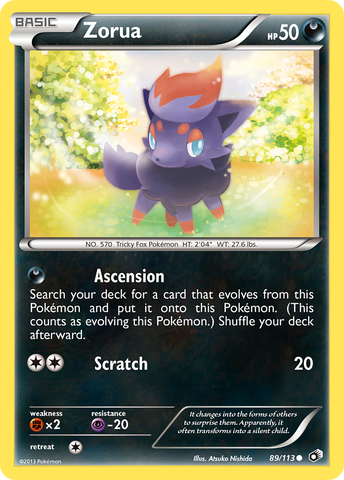 Zorua (89/113) [Black & White: Legendary Treasures] Reverse Holofoil