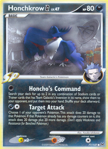 Honchkrow G (77/127) [Platinum: Base Set] Reverse Holofoil