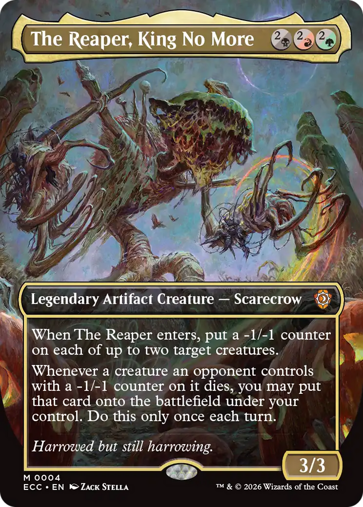 The Reaper, King No More (Borderless) [Lorwyn Eclipsed Commander] Foil
