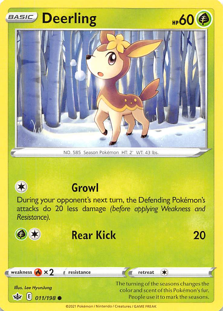Deerling (011/198) [Sword & Shield: Chilling Reign] Reverse Holofoil