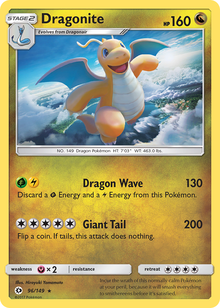 Dragonite (96/149) [Sun & Moon: Base Set] Reverse Holofoil