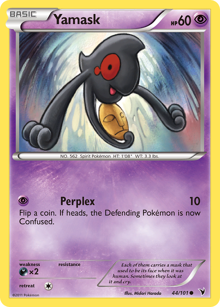 Yamask (44/101) [Black & White: Noble Victories] Reverse Holofoil