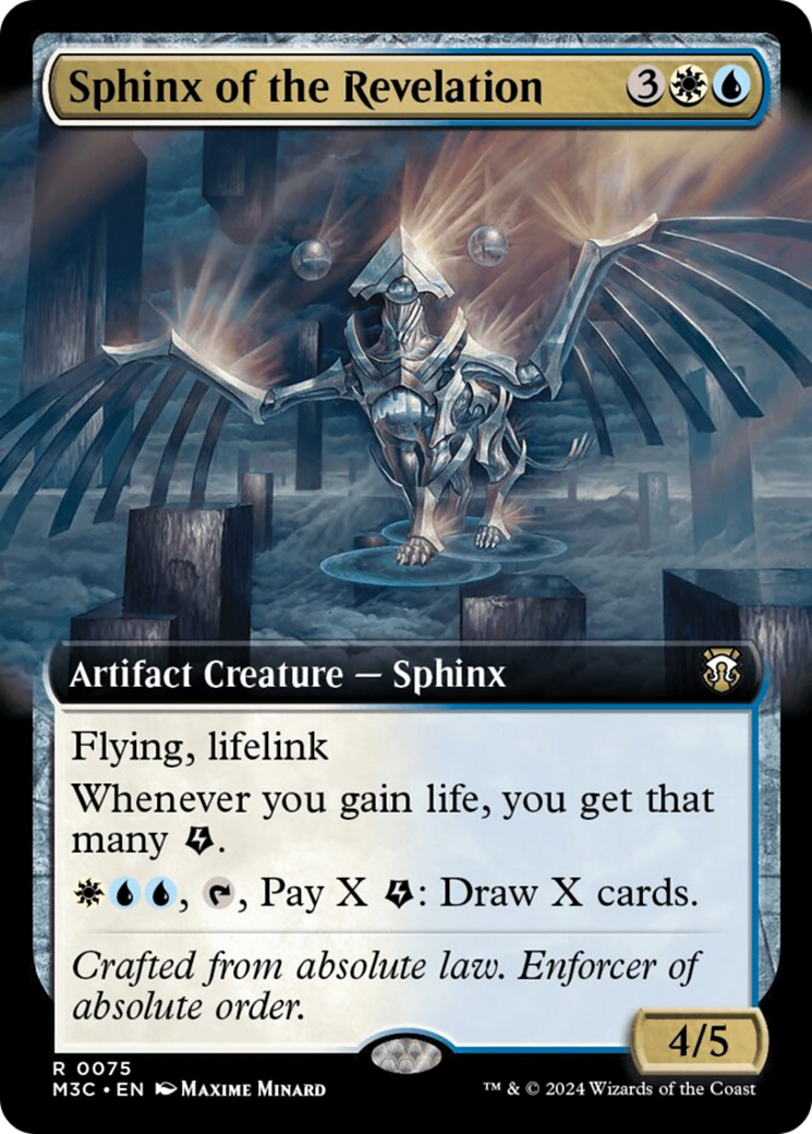 Sphinx of the Revelation (Extended Art) [Modern Horizons 3 Commander] Foil
